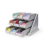 Tiered Organizer Bin Systems 9-Bin • 20.13"W x 21.38"D x 14.25"H ,1 Each - Axiom Medical Supplies