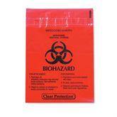 Stick-On Biohazard Bags Biohazard • 9"W x 10"H • 1.4qt ,100 per Paxk - Axiom Medical Supplies