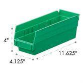 4 Inch High Shelf Bins 4.125"W x 11.625"D ,1 Each - Axiom Medical Supplies