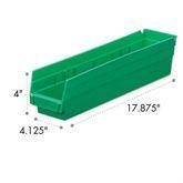 4 Inch High Shelf Bins 4.125"W x 17.875"D ,1 Each - Axiom Medical Supplies