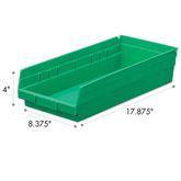 4 Inch High Shelf Bins 8.375"W x 17.875"D ,1 Each - Axiom Medical Supplies