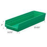 4 Inch High Shelf Bins 8.375"W x 23.625"D ,1 Each - Axiom Medical Supplies