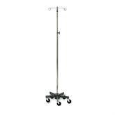 5-Leg Short Wheelbase Infusion Stand with 2 Hooks 2 Hooks ,1 Each - Axiom Medical Supplies