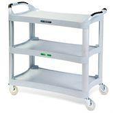 Dual Handle Utility Carts Grey • 20"W x 42"L x 37.5"H ,1 Each - Axiom Medical Supplies