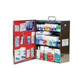 Stainless Steel First Aid Cabinet 3 Shelf • Filled • 15.75"W x 6"D x 16.75"H ,1 Each - Axiom Medical Supplies