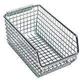 Wire Mesh Hang and Stack Bins 4.25"W x 10.875"D x 4"H ,1 Each - Axiom Medical Supplies