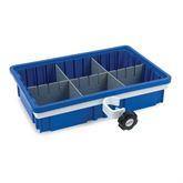 Universal Dividable Bins With Medium Dividable Bin • 10" W x 8" D x 5" H • 1 Short, 1 Long Divider ,1 Each - Axiom Medical Supplies