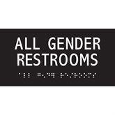 Gender Neutral Restroom Signage All Gender • 3" x 6" ,1 Each - Axiom Medical Supplies