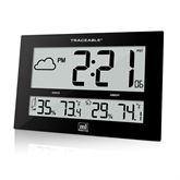 Digital Wall Clock with Temperature and Humidity Digital Wall Clock with Temp and Humidity ,1 Each - Axiom Medical Supplies