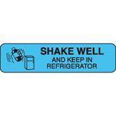 Pharmacy Medication Labels - Special Instructions SHAKE WELL AND KEEP IN REFRIGERATOR ,1000 / roll - Axiom Medical Supplies