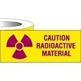 Radioactive Warning Labels Caution Radioactive Material • 1"W x 500"L ,1 / roll - Axiom Medical Supplies