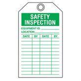 Safety Inspection Tags Safety Inspection Tags • 5.25"H x 2.625"W ,Pack oF 25 - Axiom Medical Supplies