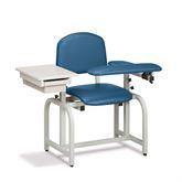 Lab X Standard Seat Height Draw Chair with Side Drawer With Side Drawer • 40"W x 27"D x 36"H • CAL 133 Fire Code Vinyl ,1 Each - Axiom Medical Supplies