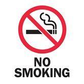 Safety Sign Inserts No Smoking ,6 / pk - Axiom Medical Supplies