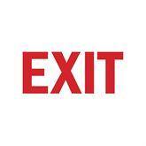 Safety Sign Inserts Exit ,6 / pk - Axiom Medical Supplies