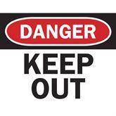 Safety Sign Inserts Danger Keep Out ,6 / pk - Axiom Medical Supplies