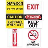 Safety Sign Inserts Set • 2 of Each Sign Above ,12 / pk - Axiom Medical Supplies