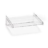 MarketLab LabWall 8" Shelf 8"W Acrylic Shelf for LabWall • 8.375"W x 7.813"D x 2.813"H ,1 Each - Axiom Medical Supplies
