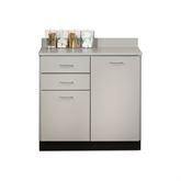 Multi-door Floor Cabinet 36"L x 18"D x 35"H • 2 Doors and 2 Drawers ,1 Each - Axiom Medical Supplies