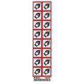 Vinyl GHS OXIDIZING Labels 1" • Vinyl ,16 / pk - Axiom Medical Supplies