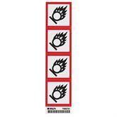 Vinyl GHS OXIDIZING Labels 2" • Vinyl ,4 / pk - Axiom Medical Supplies