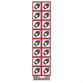 Vinyl GHS OXIDIZING Labels 1" • Paper ,16 / pk - Axiom Medical Supplies