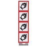 Vinyl GHS OXIDIZING Labels 2" • Pape ,4 / pk - Axiom Medical Supplies