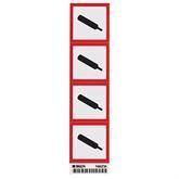 Vinyl GHS GAS PRESSURE Labels 2" • Vinyl ,4 / pk - Axiom Medical Supplies