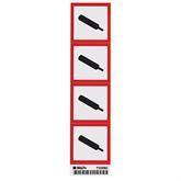 Vinyl GHS GAS PRESSURE Labels 2" • Paper ,4 / pk - Axiom Medical Supplies