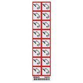 Vinyl GHS CORROSIVE Labels 1" • Vinyl ,16 / pk - Axiom Medical Supplies