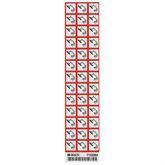 Vinyl GHS CORROSIVE Labels 0.625" • Paper ,39 / pk - Axiom Medical Supplies