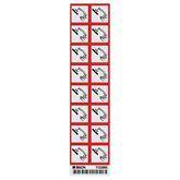 Vinyl GHS CORROSIVE Labels 1" • Paper ,16 / pk - Axiom Medical Supplies