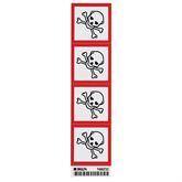 Vinyl GHS SEVERE TOXIC Labels 2" • Vinyl ,4 / pk - Axiom Medical Supplies