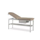 Adjustable Treatment Table with Shelf &amp; Drawer Treatment Table with Shelf, Adjustable Back, and Drawer • 29"W x 76"L x 32"H ,1 Each - Axiom Medical Supplies