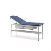 Adjustable Treatment Table with 2 Drawers Treatment Table with Shelf, Adjustable Back, and 2 Drawers • 29"W x 76"L x 32"H ,1 Each - Axiom Medical Supplies