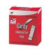 Clarity Cholesterol Test Strips Clarity Cholesterol Test Strips • CLIA Waived ,Pack oF 25 - Axiom Medical Supplies