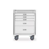 QT Mobile Procedure Carts 38" • 5 Drawer • 27"W x 20"D x 37.5"H ,1 Each - Axiom Medical Supplies