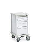 Multi-Drawer Procedure Carts 4 Drawer • 17.75"W x 21"D x 33"H • White ,1 Each - Axiom Medical Supplies