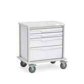 Multi-Drawer Procedure Carts 4 Drawer • 29.5"W x 21"D x 33"H • White ,1 Each - Axiom Medical Supplies
