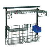 Wall-Mounted Task Stations Complete Task Station with Organizer Bin • 40"L x 31.25"H ,1 Each - Axiom Medical Supplies