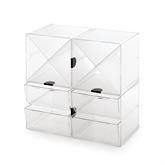 Stackable Cube Organizers Kits Stackable X-Divider and 2-Drawer Organizer Set ,4 / pk - Axiom Medical Supplies