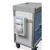 QT Mobile Procedure Cart Accessories Triple Glove Box Holder with Accessory Rail • 6.3"W x 3.7"D x 15.9"H ,1 Each - Axiom Medical Supplies