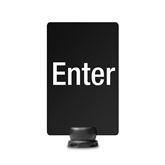 Signage for Retractable Stanchions "Enter" ,1 Each - Axiom Medical Supplies