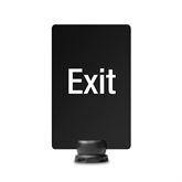 Signage for Retractable Stanchions "Exit" ,1 Each - Axiom Medical Supplies