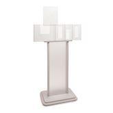 MarketLab Horizontal Isolation Station Floor System Double Glove Box Holder • 26.5"W x 13.5"D x 57.19"H ,1 Each - Axiom Medical Supplies