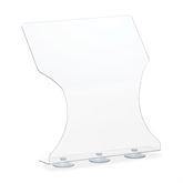 MarketLab Front Suction Cup Splash Guard MarketLab Front Suction Cup Splash Guard • 14"W x 5.25"D x 16.1"H ,1 Each - Axiom Medical Supplies