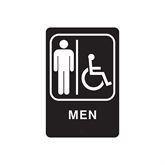 Restroom Signs Men Handicap ,1 Each - Axiom Medical Supplies