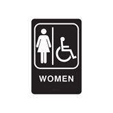 Restroom Signs Women Handicap ,1 Each - Axiom Medical Supplies