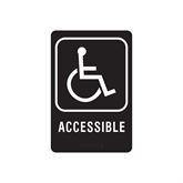 Restroom Signs Handicap Accessible ,1 Each - Axiom Medical Supplies