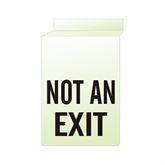 Location Signs Not An Exit Ceiling Sign • 10"W x 13"L ,1 Each - Axiom Medical Supplies